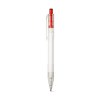 HARLAN. Stylo en rPET avec bouton coloré