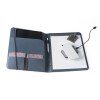 EMERGE FOLDER II. Porte documents A4 en 300D 100% rPET avec fermeture élastique
