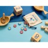 CROSSES. Jeu du morpion classique avec 10 pièces en contreplaqué