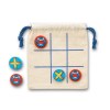 CROSSES. Jeu du morpion classique avec 10 pièces en contreplaqué