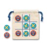 CROSSES. Jeu du morpion classique avec 10 pièces en contreplaqué