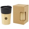 Tasse Pereira de 320 ml en porcelaine avec paroi extérieure en bambou
