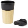 Tasse Pereira de 320 ml en porcelaine avec paroi extérieure en bambou