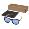 Lunettes de soleil polarisées miroir Hiru en rPET/bois dans coffret cadeau