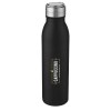 Bouteille de sport Harper 700 ml en acier inoxydable avec boucle métallique