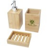 Ensemble 3 pièces pour salle de bains Hedon en bambou