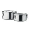 ELLES - Set de 2 boîtes en inox
