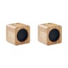 AUDIO SET - 2 haut parleurs sans fil bambou