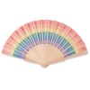 BOWFAN - Eventail en bois arc-en-ciel