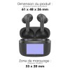 KENDO - ECOUTEURS PREMIUM SANS FIL BLUETOOTH NOIR