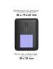 RAITO - BATTERIE DE SECOURS ULTRA SLIM RETRO-ÉCLAIRÉE 10 000 MAH NOIR