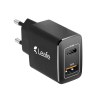 KAKUSHIN - PRISE SECTEUR GAN 20W USB TYPE-C PD + USB-A QC3.0 - NOIR
