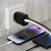 KAKUSHIN - PRISE SECTEUR GAN 20W USB TYPE-C PD + USB-A QC3.0 - NOIR