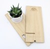 Support téléphone bois avec plante