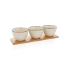 Set 3 bols de service avec plateau en bambou Ukiyo