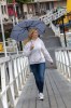 Parapluie 21 automatique rPET 190T et bambou Impact AWARE™