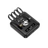 HEIHO - BATTERIE DE SECOURS AVEC 4 CABLES - 10 000 MAH NOIRE