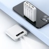 HEIHO - BATTERIE DE SECOURS AVEC 4 CABLES - 10 000 MAH BLANC