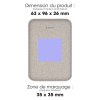 KOMUGI - BATTERIE DE SECOURS ECO - 10 000 MAH - EN PAILLE BLÉ RECYCLÉE