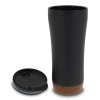 Mug double paroi avec base en liège 480ml