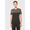 T-shirt bicolore écoresponsable manches courtes unisexe