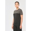 T-shirt bicolore écoresponsable manches courtes unisexe