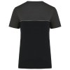 T-shirt bicolore écoresponsable manches courtes unisexe