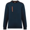 Sweat-shirt Day To Day zip poche contrastée unisexe
