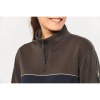 Sweat-shirt écoresponsable col zippé unisexe