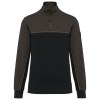 Sweat-shirt écoresponsable col zippé unisexe