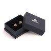 Boutons de manchette Chronobike Marine & Rose Doré