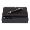 Parure Mademoiselle Noir (stylo bille & portefeuille voyage)