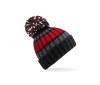Bonnet rayé avec pompon