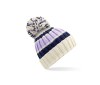 Bonnet rayé avec pompon