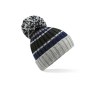 Bonnet rayé avec pompon