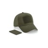 Casquette 5 pans avec patch amovible