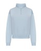 Sweat court col zippé femme
