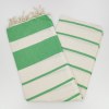 Fouta de plage Calypso 100% coton OekoTex
