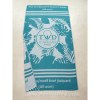 Serviette fouta de plage jacquard design tissé sur mesure