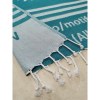 Serviette fouta de plage jacquard design tissé sur mesure
