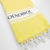 Serviette de plage fouta avec logo serigraphiée