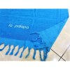 Serviette de plage fouta éponge coton avec logo brodé