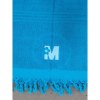 Serviette de plage fouta éponge coton avec logo brodé