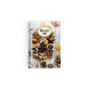 Carnet a spirale creation - maxi 210x297mm - pelliculage mat - bloc de 100 feuillets perfores impression couleur recto verso - spirale blanche a gauche