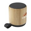 Enceinte sans fil Bluetooth 3W avec un boîtier en bambou naturel certifié FSC 100% et en tissu