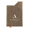 Porte-cartes fabriqué à partir de déchets de cuir recyclés (provenant de cuir italien) et de liants naturels