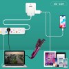 KOJIMA - ADAPTATEUR UNIVERSEL DE VOYAGE AVEC SORTIES USB-C ET USB-A - BLANC