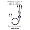 EKO - CABLE 5 EN 1 RECYCLÉ A CHARGE RAPIDE 20W POWER DELIVERY
