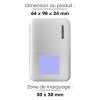 OKU - BATTERIE DE SECOURS EN PLASTIQUE RECYCLÉ ULTRA COMPACTE - 10 000 MAH - BLANC