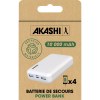 OKU - BATTERIE DE SECOURS EN PLASTIQUE RECYCLÉ ULTRA COMPACTE - 10 000 MAH - BLANC